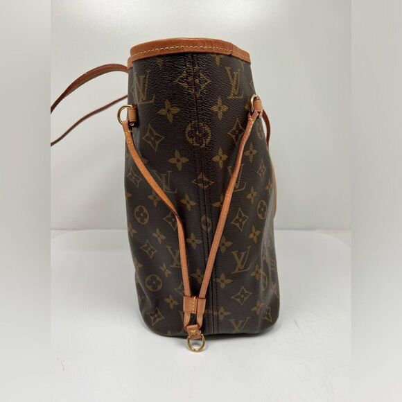 LOUIS VUITTON MONOGRAM NEVERFUL MM SHOULDER TOTE BAG - Picture 4 of 12